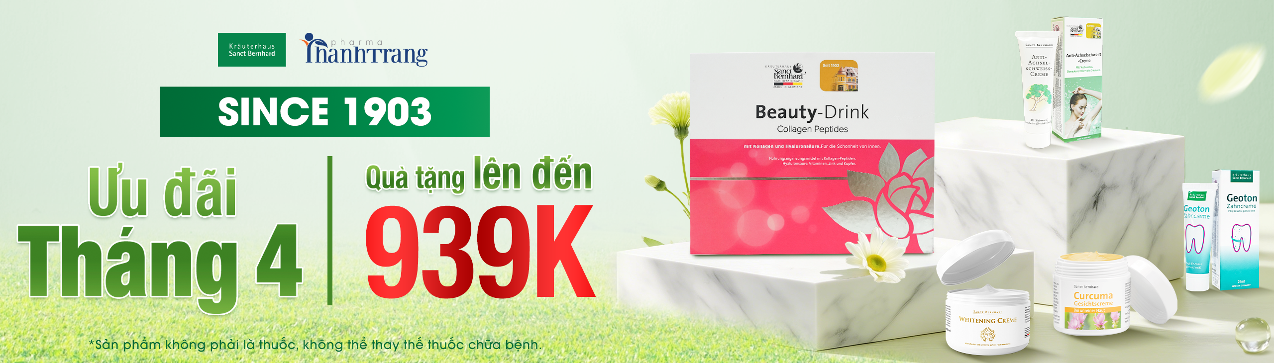 Ưu đãi lớn từ Thanh Trang Pharma cho sản phẩm làm đẹp